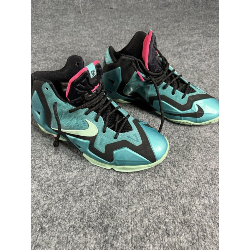 Nike LeBron 11 GS “South Beach” – Size 6.5Y – Teal/Black/Pink – Very Good